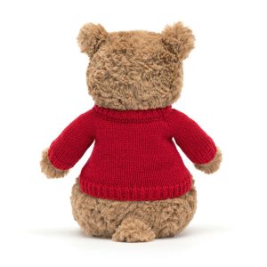 Bartholomew Bear with Personalised Red Jumper