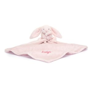 Personalised Bashful Pink Bunny Soother
