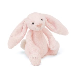 Bashful Pink Bunny Rattle