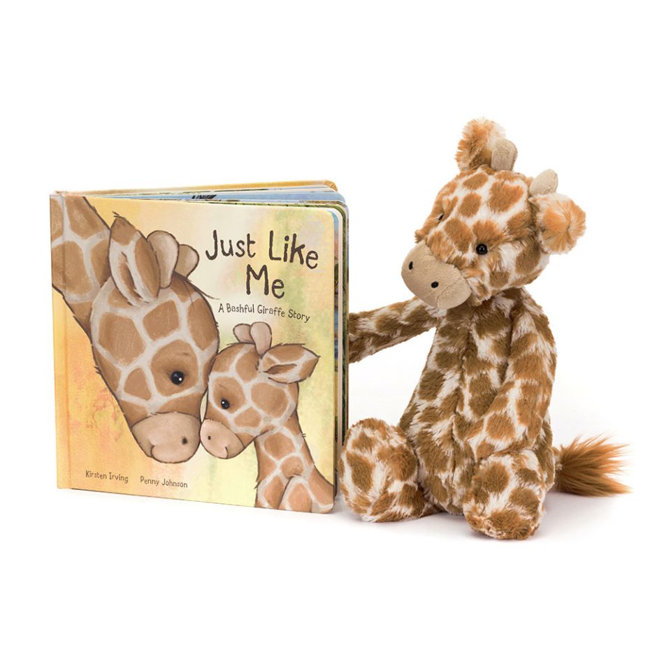 Just Like Me Book and Bashful Giraffe Medium